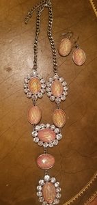 Pink Fashion Jewelry Set